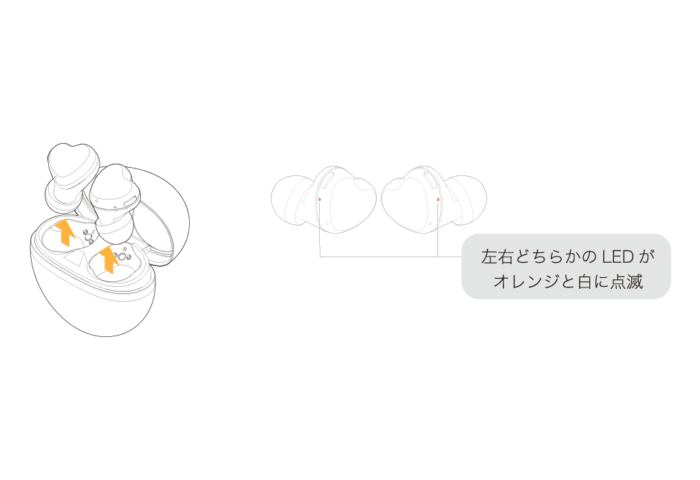 aviot セール ワイヤレスイヤホン 接続方法